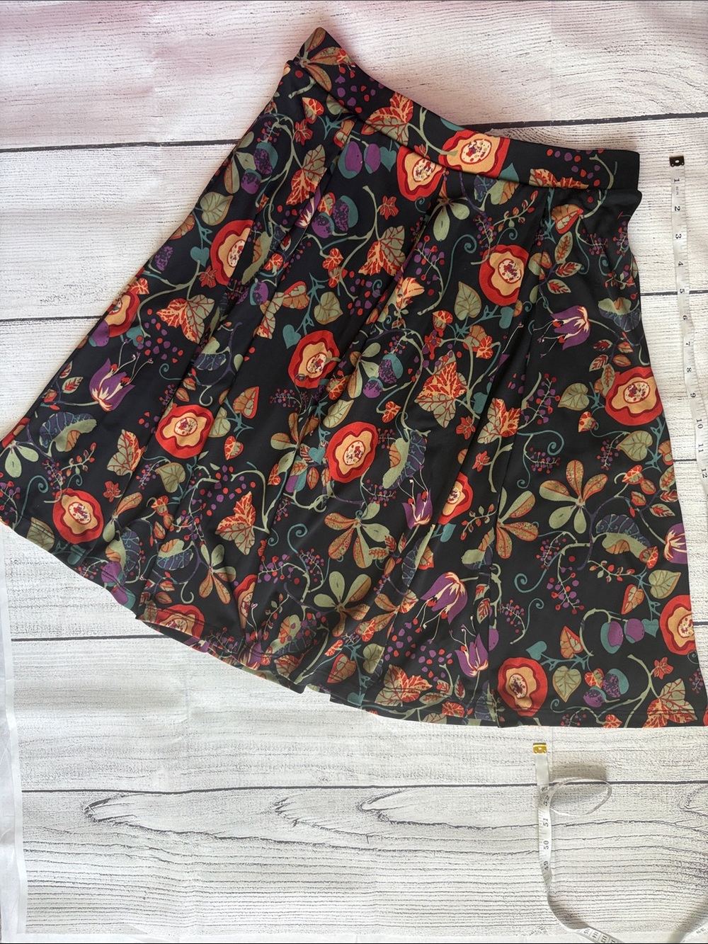 Lularoe Midi Floral Skirt Size S - Picture 9 of 11